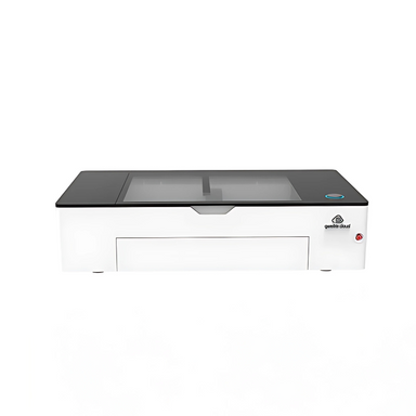 gweike cloud rf metal tube laser cutter and engraver from front top view on a white background