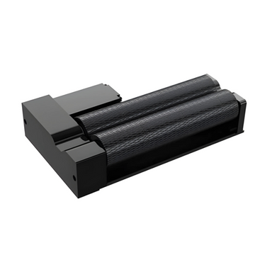 black gweike g2 roller rotary from front left side view on a white background