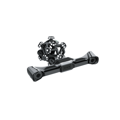 laser scanner from front left angle with tracking scanner behind