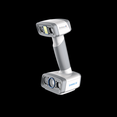 shining 3d einscan h2 scanner from a front right angle view