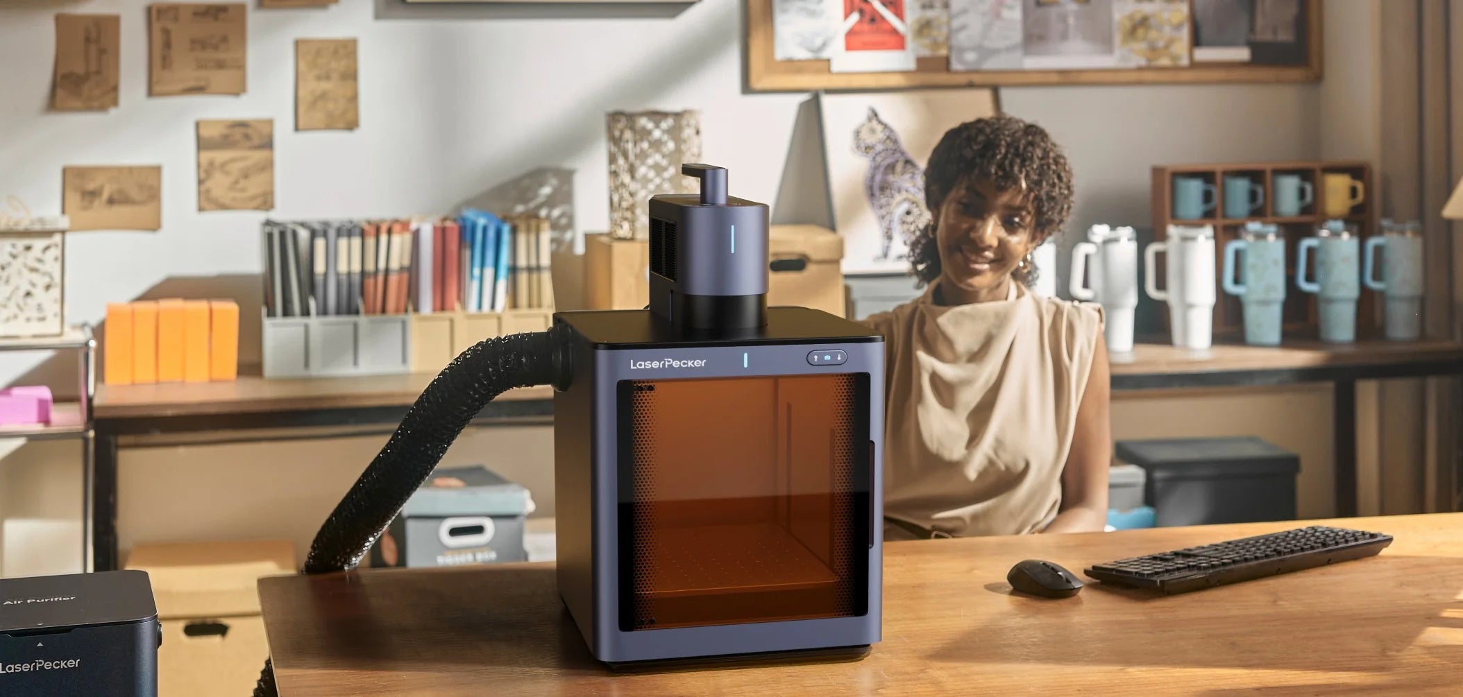 LaserPecker LP5 - The Smart 20W Fiber + Diode Laser Engraver