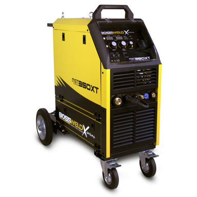 bossweld mst 350xt inverter welder from front left side view