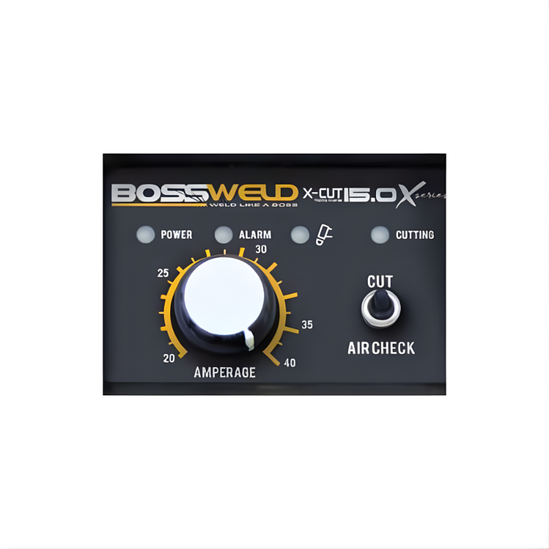 front control panel of bossweld x-cut 15.0 plasma cutter