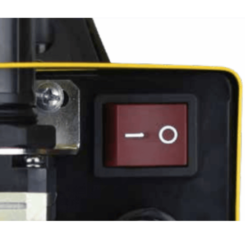 close up view of power switch on the bossweld x cut 15.0 plasma cutter