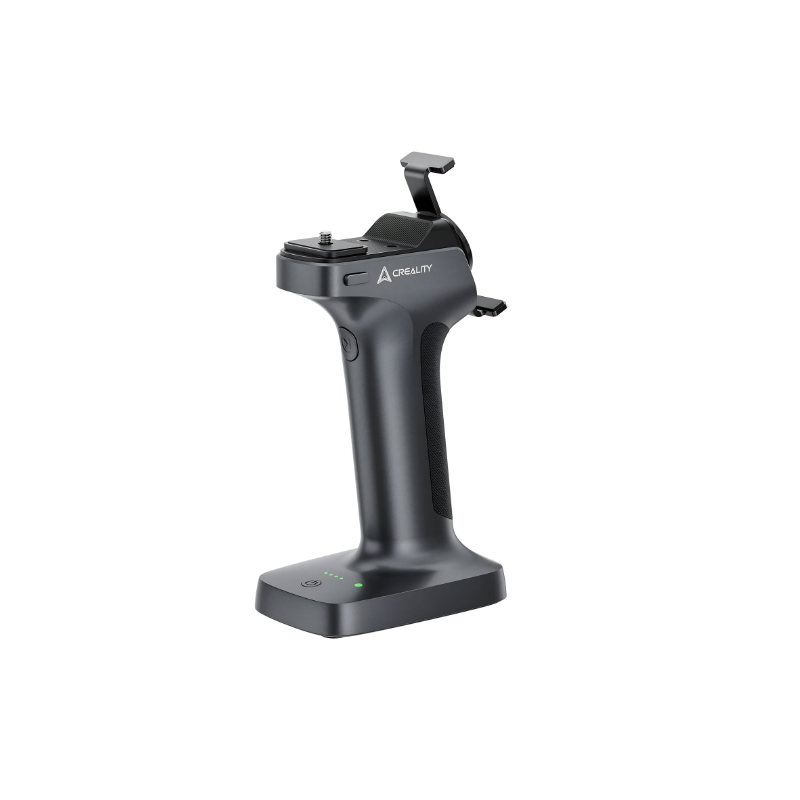 creality cr-scan raptorx wireless handle with phone mount from front right view