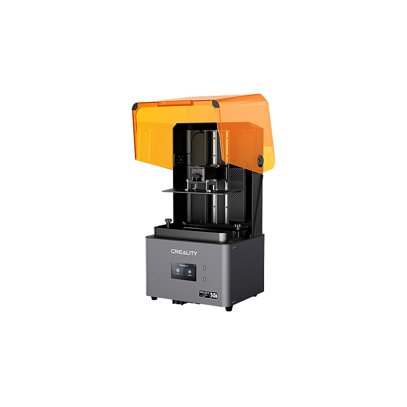 Creality Halot-Mage S 14K Resin 3D Printer from front right view with open lid