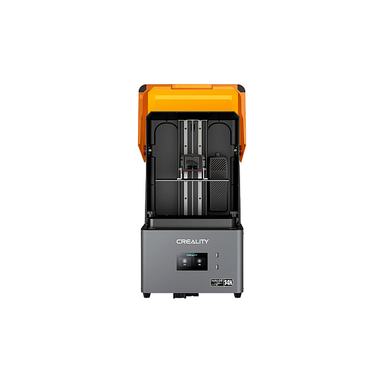 Creality Halot-Mage S 14K Resin 3D Printer from front view with open lid