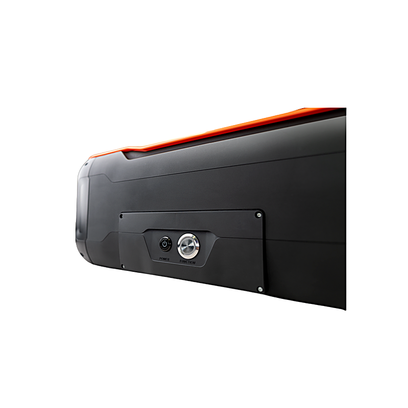 Power and function buttons on the Darkly Labs Emblaser Pro 60 watts laser cutter