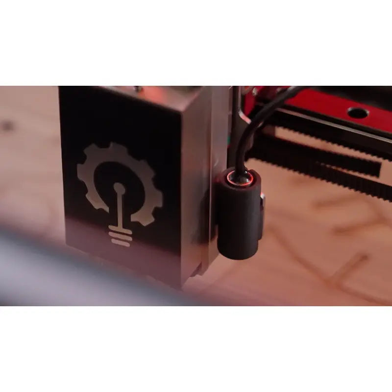 close up view of emblaser pro 60 watt solid state laser