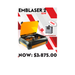 promotional offer for emblaser 2 10 watt laser cutter and engraver with free fume extractor at $3,875.00