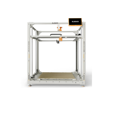 elegoo orangestorm giga 3d printer with aluminium frame from front view
