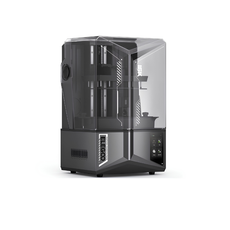 front left view of the elegoo saturn 4 ultra 16k resin 3d printer