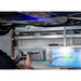 free scan trio laser 3d scanner in hand held use horizontally facing upwards scanning the bottom of a car