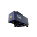 low angle view of gweike g2 fibre laser head featuring a field lens