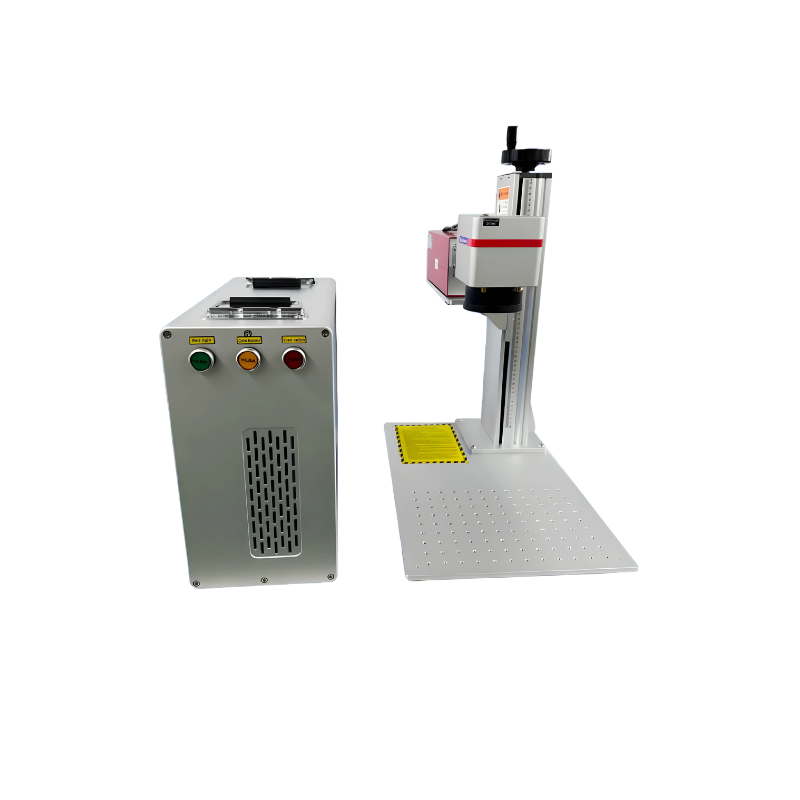 gweike g7 uv laser engraver on right side of laser source from front view