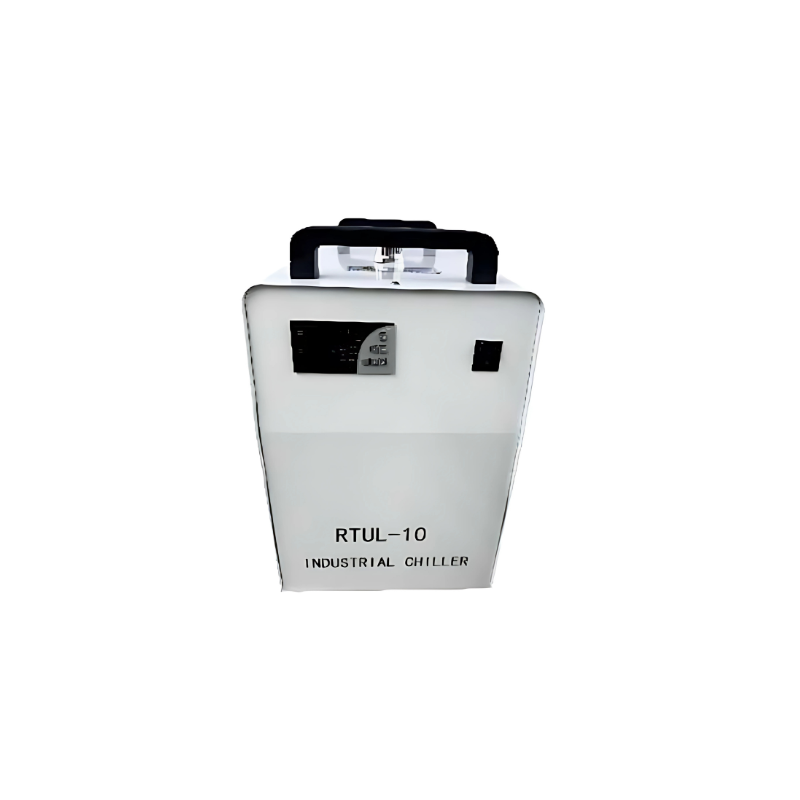 gweike g7 uv 5 watts laser engraver water chiller from front view