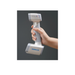 hand holding shining 3d einscan h2 scanner from right side view