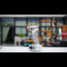 shining 3d einscan h2 scanner on a white table with a blurred back ground from a front right side view