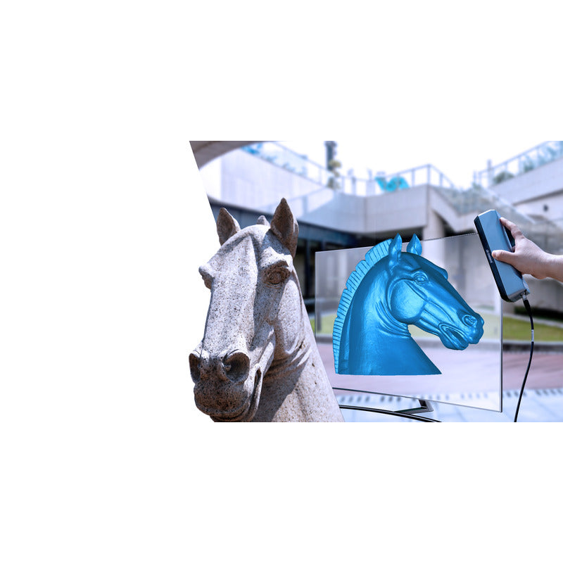 outdoor scanning of a horse model using shining 3d einstar hand held scanner