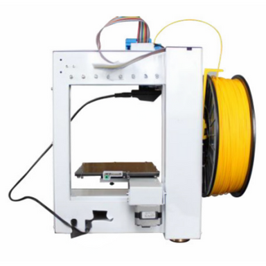 tiertime up plus 2 3d printer from the rear view on a white background