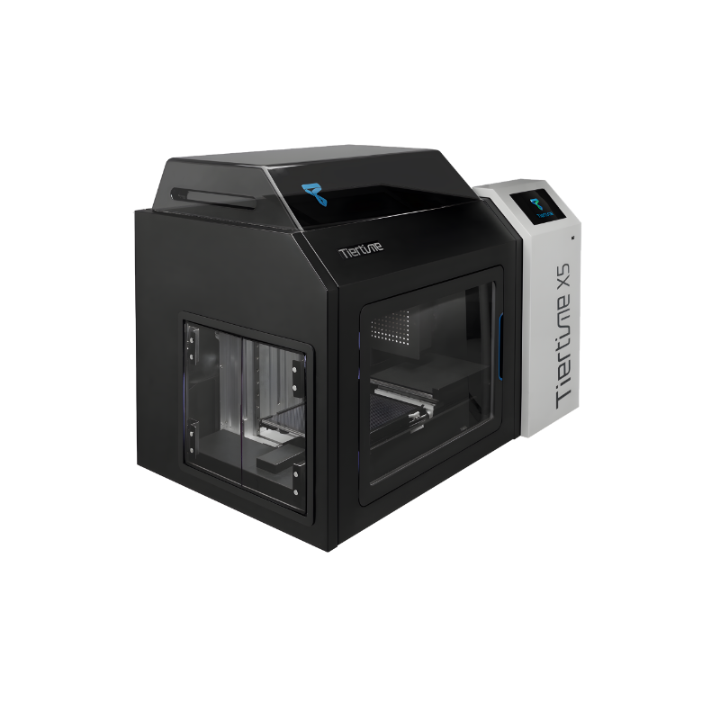 fully enclosed tiertime up x5 3d printer from top left side view