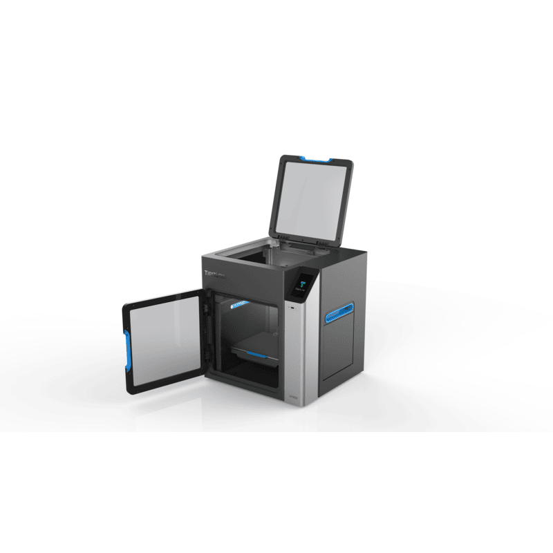 tiertime up300 3d printer both lids open light