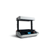 vaquform dt2 vacuum forming machine from front left side view with the handlebar lowered