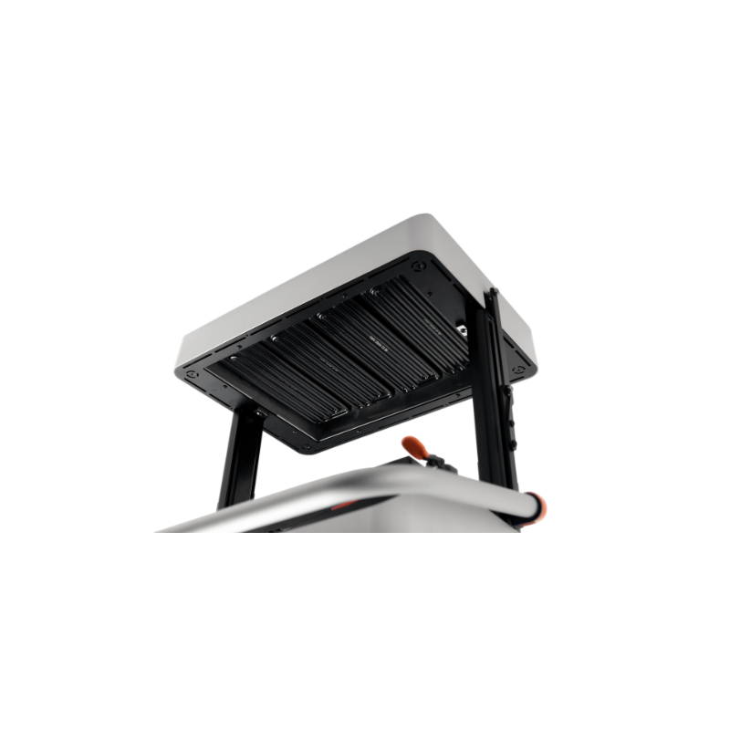 vaquform dt2 vacuum forming machine heater from a low angle view